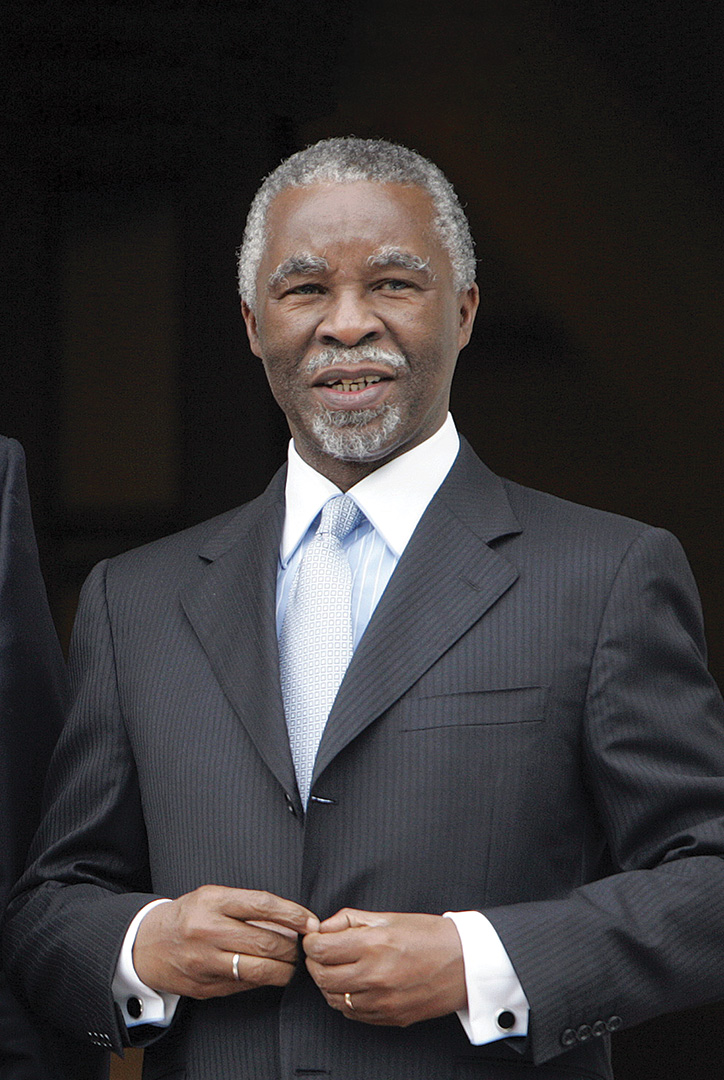 <p>South Africa peacefully holds its second democratic national election, won by the ANC. President Nelson Mandela declines a second term of office and is replaced by Thabo Mbeki.</p>